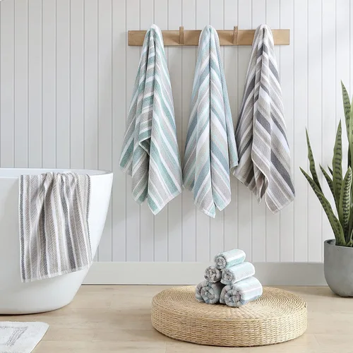 Miniatura 9 de Tommy Bahama - Toallas de baño, 100% suave y absorbente algodón con textura de sarga, baja pelusa y resistente a la decoloración, toallas de baño