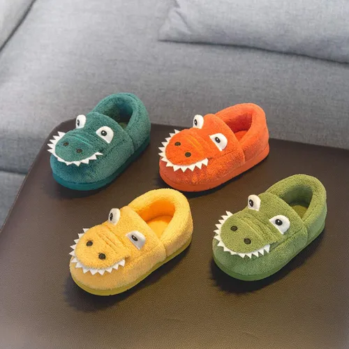 Miniatura 2 de AngelGift Zapatillas de dinosaurio para niños pequeños y niñas