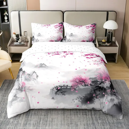 Miniatura 21 de jejeloiu Cute Mushroom Decor Duvet Cover 100% Cotton for Kids Boys Girls Twin Size Botanical Plants Bedding Set Cartoon Mushrooms Comforter Cover