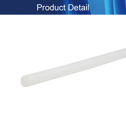 Miniatura 4 de Aicosineg Varilla redonda de plástico Polioximetileno Stick para la industria mecánica POM sólido duro blanco 1/3 x 39-3/8 pulgadas (D x L) 1 unidad