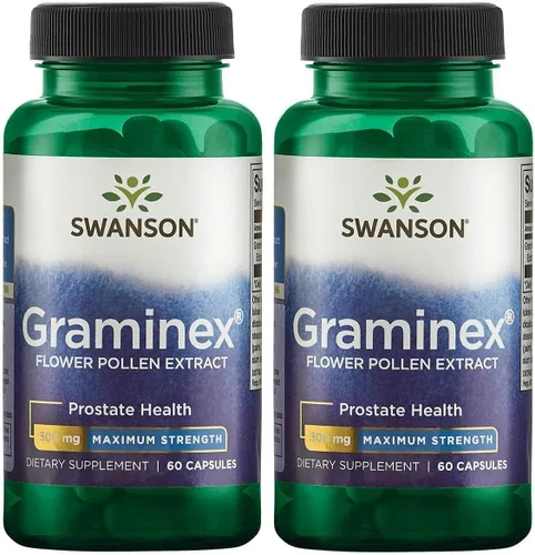 Miniatura 9 de Swanson Graminex Extracto de polen de flores, suplemento de salud masculina para apoyar la salud de próstata, riñón, vejiga y tracto urinario* - Sin