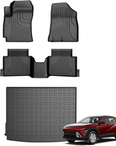 Miniatura 15 de Tapete de carga compatible con Kia Sorento 2021-2025 2026 Tapete de maletero con tapete para respaldo de asiento, TPE para todo tipo de clima