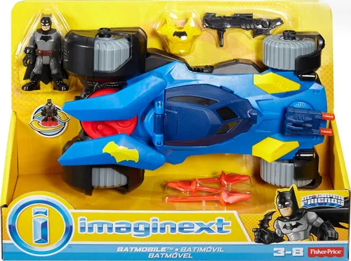 Miniatura 6 de Fisher-Price Imaginext Scooby-Doo Transforming Mystery Machine, DC Super Friends Batmobile, Multicolor