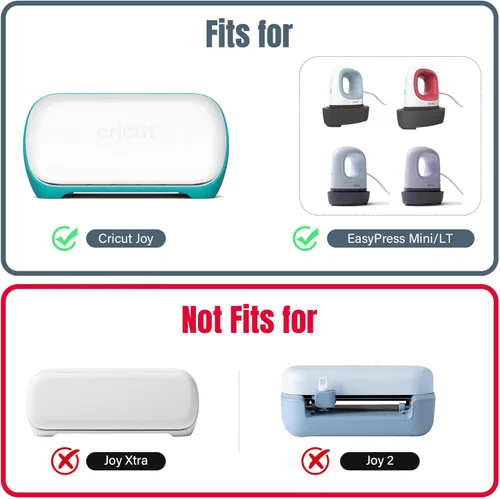 Estuche rígido de viaje para Cricut Joy, fundas de transporte para Cricut Easy Press Mini con 3 alfombrillas de corte, bolsa de almacenamiento