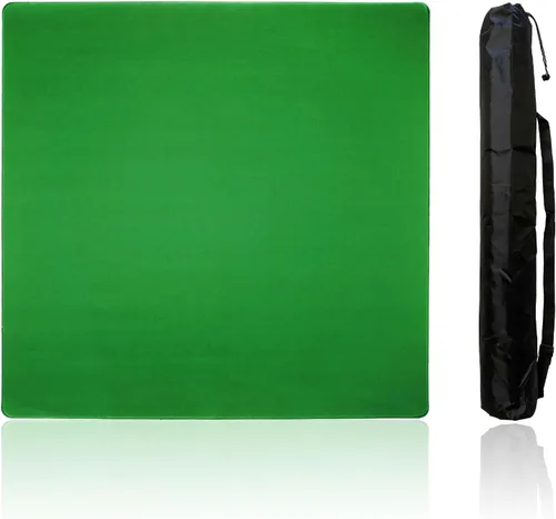Mahjong Mat, tapete de mesa Mahjong con bolsa de transporte negra, tapete de juego antideslizante de goma y cubierta de mesa reductora de ruido para
