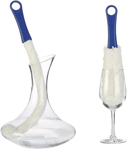 Miniatura 2 de LJDJ Cepillo de limpieza de botellas, juego de 2 tamaños diferentes, estropajo flexible para botellas, herramientas de limpieza multifunción