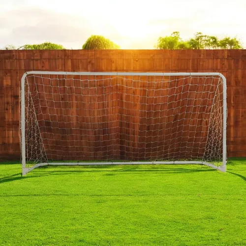 Miniatura 2 de Portería de fútbol plegable (12 x 6 pies, 10 x 6 pies, 7 x 5 pies), portátil, peso ligero, marco de acero, fácil de llevar, perfecta
