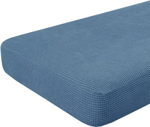 Miniatura 76 de Hokway Fundas de cojín elásticas para sofá Fundas de cojín para sofá Fundas de cojín de asiento de sofá Funda protectora de cojín(Chocolate, Mediano)