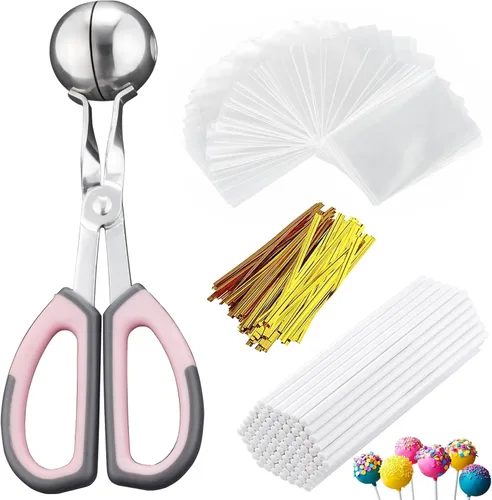 Miniatura 8 de Kit para hacer pasteles – Incluye 100 palitos, 100 bolsas, molde, herramientas para pasteles y paletas