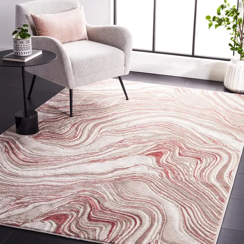 Miniatura 15 de SAFAVIEH Meadow Collection - Alfombra para pasillo, 2 x 7 pies, azul y gris, diseño abstracto moderno, no desprende pelusa y de fácil cuidado, ideal