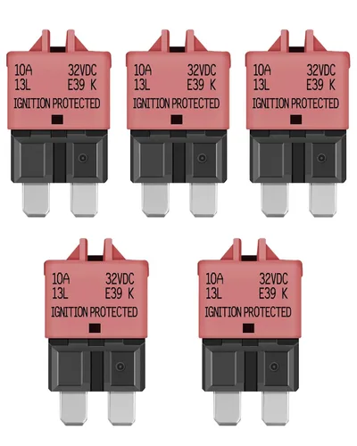 Miniatura 14 de LENKRAD Fusible reiniciable ATC/ATO automotriz de 15 amperios, 15 A, reinicio manual, hoja estándar, fusibles de 15 amperios, disyuntor de reinicio