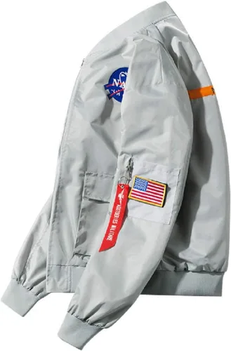 Miniatura 3 de CORIRESHA Chaquetas bomber ajustadas para hombre Apollo NASA
