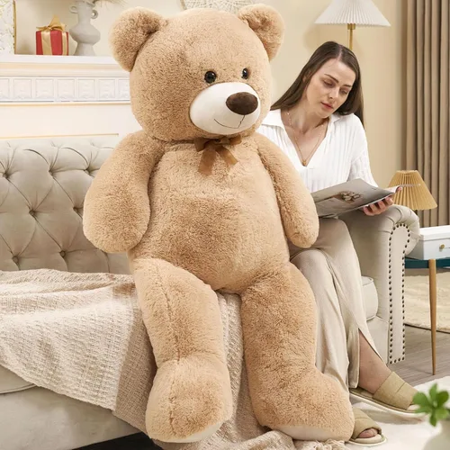 Miniatura 19 de Toys Studio - Adorable oso de peluche gigante, de 36 pulgadas, color gris, felpa suave, para novias y niñas Azul
