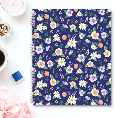 Miniatura 9 de Sweetzer & Orange S&O - Lindos cuadernos en espiral con rayas universitarias con bolsillos, cuaderno de tapa dura para mujer, bonitos cuadernos