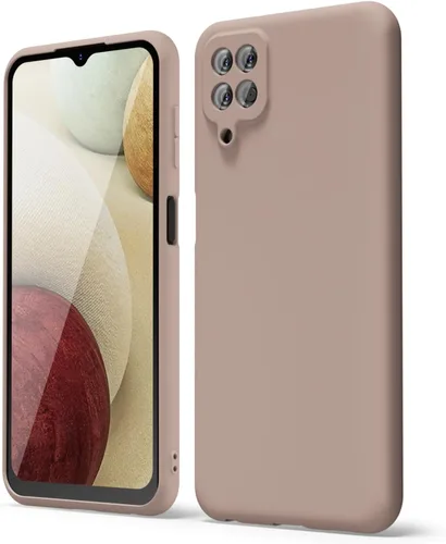Miniatura 269 de oakxco Funda para teléfono Samsung Galaxy A12 con agarre de silicona líquida, linda delgada fina suave cubierta de gel de goma TPU lisa para mujeres