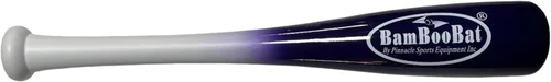 Miniatura 19 de BamBooBat de PINNACLE SPORTS EQUIPMENT INC. - Bate de béisbol y sóftbol de madera de una mano para adultos - 45,7 cm o 53,3 cm Mango blanco/barril