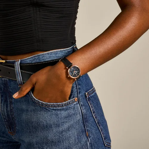 Miniatura 5 de Fossil Carlie - Reloj de cuarzo de acero inoxidable de tres manecillas para mujer