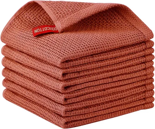 Miniatura 65 de Nialnant - Toalla de cocina 100% algodón, tejido gofre, suave, absorbente y de secado rápido, toallas para secar platos, trapos de limpieza - Multi