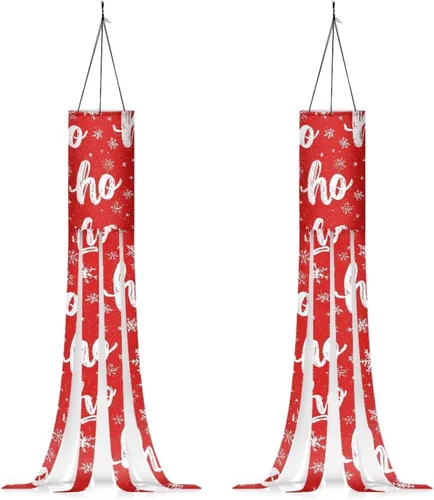 Miniatura 34 de Mummy Windsock - Calcetines de viento suaves e impermeables con bandera de Halloween, 2 piezas, lavables a máquina, secado rápido, bandera colgante