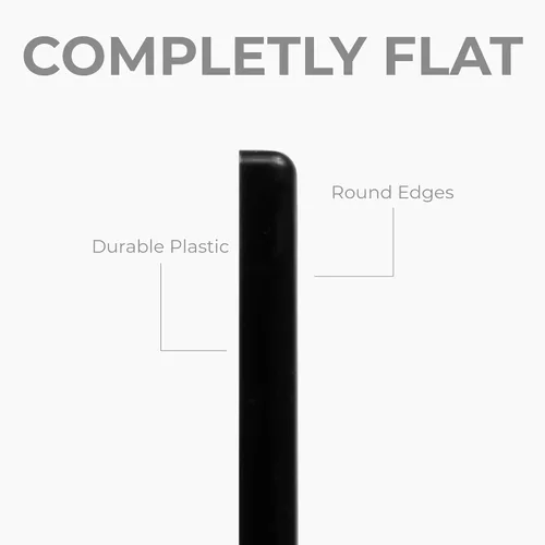 Miniatura 4 de Paquete de 2 cubiertas cuadradas de ventilación de aire de 4" x 4" (tamaño exterior) - Deflector de ventilación de plástico negro - Malla