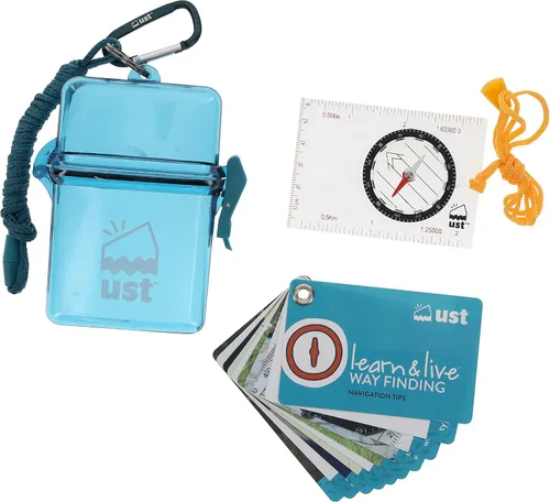 Miniatura 4 de UST Learn & Live - Kits educativos para exteriores con tarjetas impermeables, herramientas y estuche hermético para senderismo, camping, mochileros