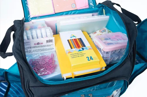 Miniatura 6 de Handy Sandy Crafter's - Organizador de bolsas de mano, bolsa de almacenamiento para suministros de manualidades y soporte para álbumes de recortes