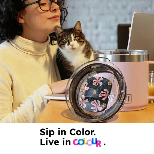 Miniatura 7 de For YETI Tapas Tapa de repuesto de 32 onzas, colores fríos para tapa magnética YETI, ajuste perfecto para reemplazo de tapa YETI Rambler, paquete