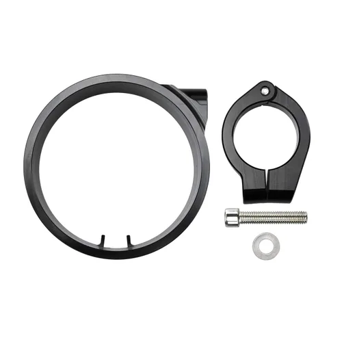 Miniatura 2 de Soporte de Reubicación con Abrazadera para Manillar Lateral del Velocímetro Compatible con Harley Sportster XL 48 1993-actual Dyna 1993-2005
