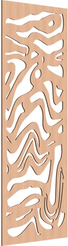 Miniatura 159 de 9 3/8"W x 24 3/8"H x 1/4"T Northfield Decorativos Paneles de Pared de Madera Calado, Abedul
