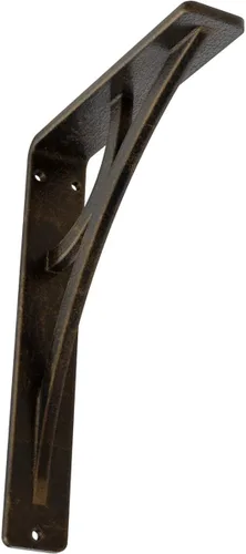 Miniatura 65 de Ekena Millwork BKTM02X10X12TGLABS Soporte de metal, 2 pulgadas de ancho x 10 pulgadas de profundidad x 12 pulgadas de alto, latón envejecido