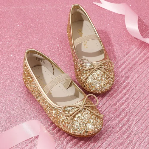 Miniatura 5 de Dream Pairs Zapatos de vestir para niñas pequeñas, zapatos de ballet para fiesta, boda, niña de las flores
