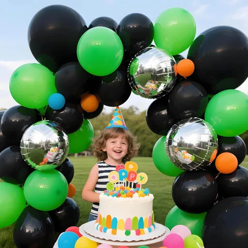 Miniatura 8 de 32 globos grandes negros de 18 pulgadas, globos redondos de látex grandes para decoración de cumpleaños y bodas (negro)