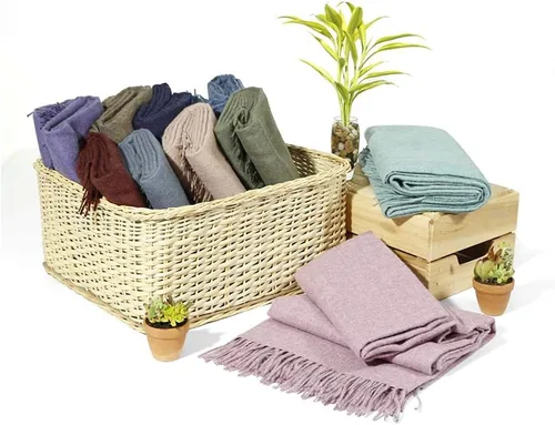 Miniatura 5 de Manta ligera 100% de lana de alpaca para bebé, diseño de color sólido, manta de lana de alpaca para bebé, cama, sofá, suave y cálido, Perú, 72 x 52