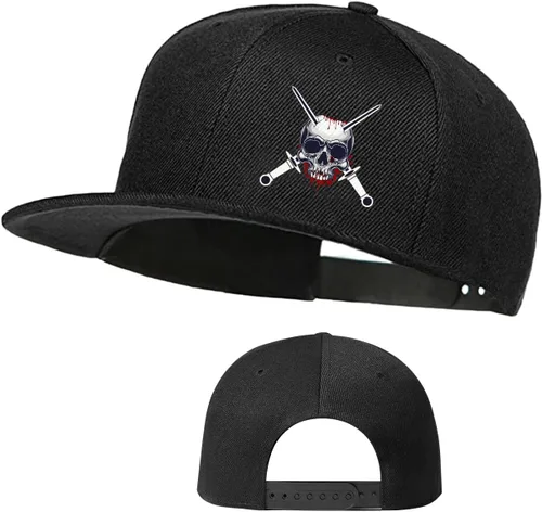 Miniatura 9 de Gorra de béisbol negra con visera plana para papá, gorra de camionero, regalo para adolescentes, sombrero de ala plana Pitbull