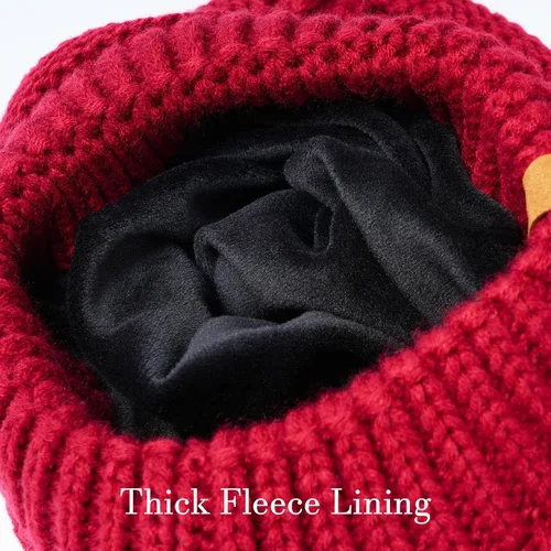 Miniatura 2 de Gorro de invierno unisex, regalos para mujeres y hombres, gorro de calavera de punto a rayas