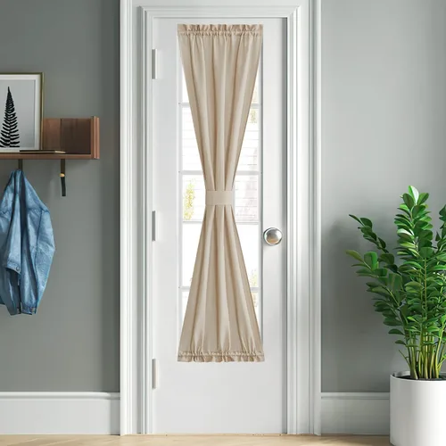Miniatura 64 de NICETOWN - Cortinas transparentes para puerta de ventana, tratamiento de ventana lateral para puertas estrechas de vidrio/cocina/puerta delantera