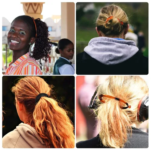 Miniatura 7 de Chuangdi 12 pinzas de plátano para mujer, pinzas clásicas para el cabello con doble peineta, cola de pez grande, soporte para cola de caballo