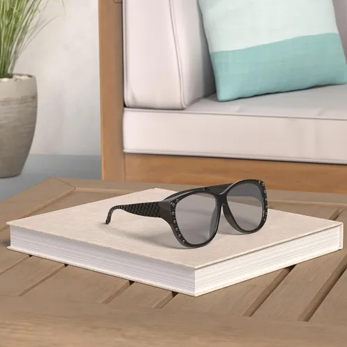 Miniatura 2 de PZ - Gafas de sol polarizadas para mujer para cubrir sobre gafas graduadas con protección UV