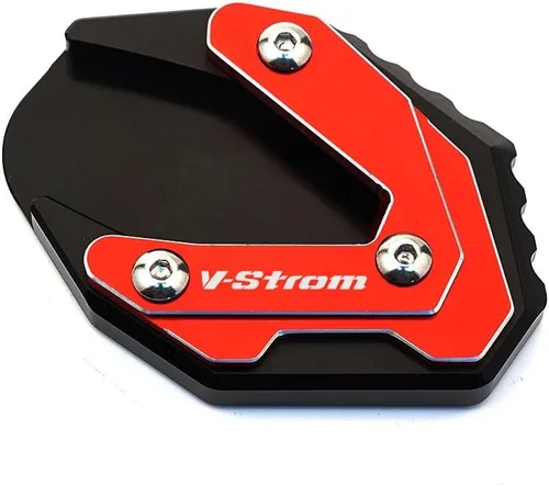 Miniatura 3 de Motorcycle Kickstand Side Stand Extension Pad Support Plate For V-Strom DL250 GSX250R VSTROM DL 250 GW250 2017-2022（Color: Red）