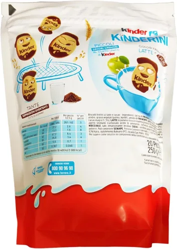 Miniatura 3 de Ferrero Mix Nutella Biscuits e Kinder Kinderini Biscotti Frollini al Latte e Cacao 8.82 oz - Novità