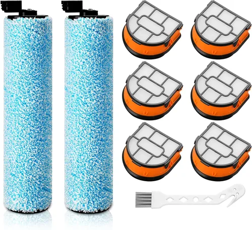 Miniatura 8 de WD161 Juego de rodillos y filtro para aspiradora Shark HydroVac MessMaster húmeda y seca WD161 WD261 AW261 (Kit de 2 cepillos y 4 filtros de espuma)