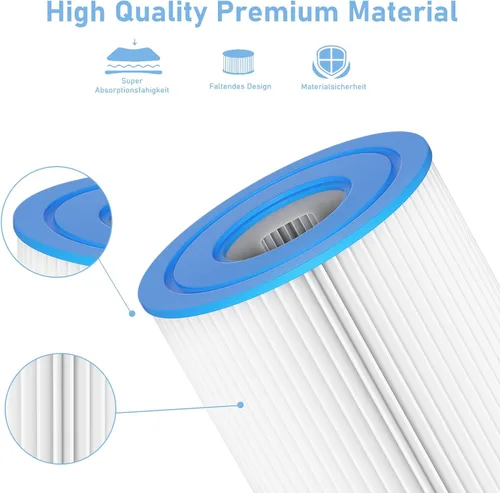 Miniatura 4 de 29007E - Cartucho de filtro de repuesto para piscina tipo H compatible con bomba de filtro Intex 29007E 330 GPH 28601EG para piscinas sobre