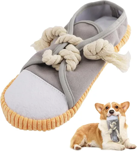 Miniatura 9 de vocheer Juguete masticable para perros, juguetes para perros para mantenerlos ocupados, zapatos de dentición duraderos, juguete interactivo Naranja
