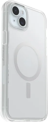Miniatura 3 de OtterBox Funda transparente para iPhone 15 Plus y iPhone 14 Plus Symmetry Series, (transparente), se ajusta a MagSafe, ultra elegante, bordes