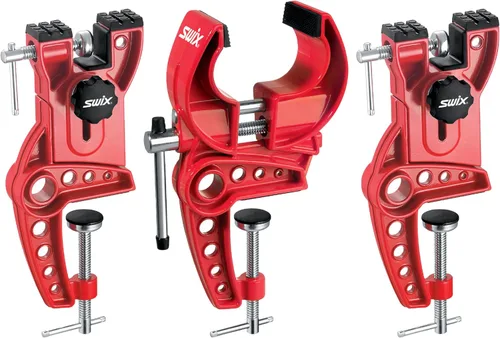 SWIX Tornillo de esquí T149-50 con mordazas de 1.969 in de ancho | Abrazaderas ajustables duraderas para encerar y afinar esquís alpinos y