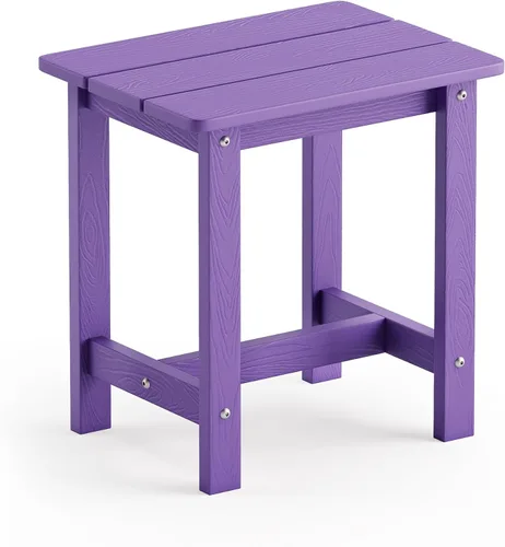 Miniatura 29 de LUE BONA - Mesa auxiliar para exteriores, mesa pequeña de exterior HDPS, mesa auxiliar Adirondack, mesa auxiliar de exterior para patio, porche