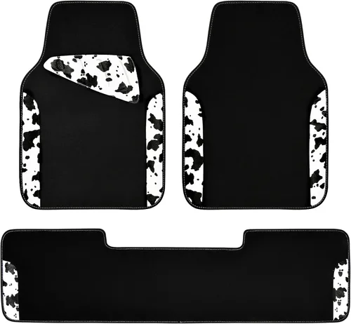 Miniatura 15 de CAR PASS - Juego de tapetes impermeables universales para vehículo, SUV, camioneta, sedán o camión, juego de 4 tapetes y refuerzo para talón, beige