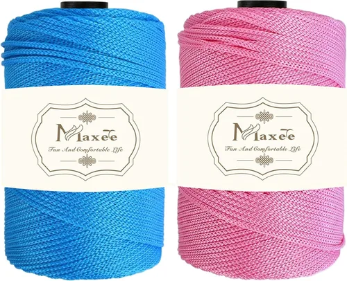 Miniatura 34 de Cordón de macramé premium de poliéster 3 mm × 218 yardas, cordón de macramé 100% polipropileno de 3 mm, ideal para crochet, colgadores de pared, 30