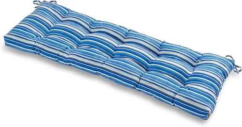 Miniatura 37 de Greendale Home Fashions Cojín de banco para exteriores de 51 pulgadas, Adobe Stripe