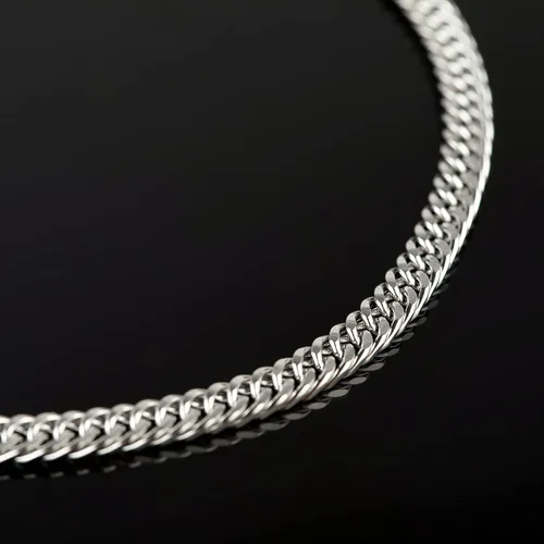 Miniatura 4 de YOUBEIYEE Cadena de plata a granel, suministros para hacer joyas, cadena de eslabones de acero inoxidable 304 para collar, pulsera, bricolaje